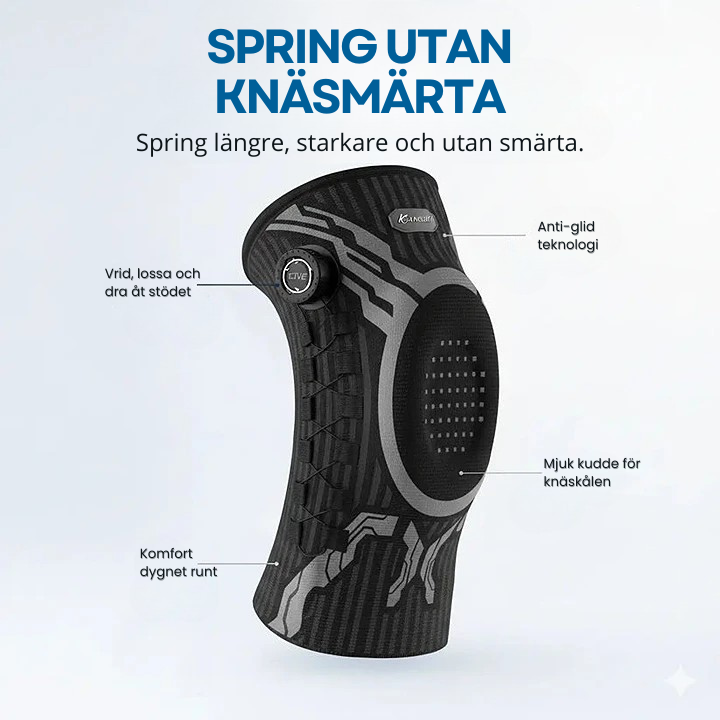 Philix™ Pro Knästöd – Stabilitet och komfort i vardag och träning